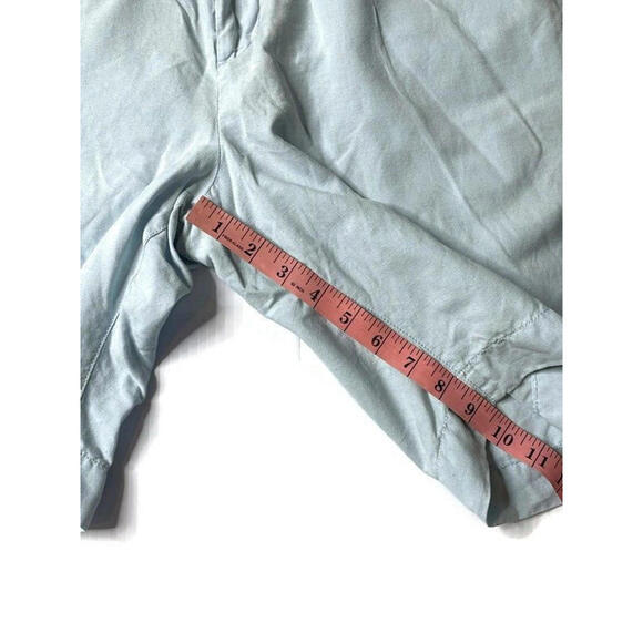 Faherty Mens Malibu Shorts Linen Blend Walking Golf Chino Shorts Light Blue 36 - Picture 7 of 7